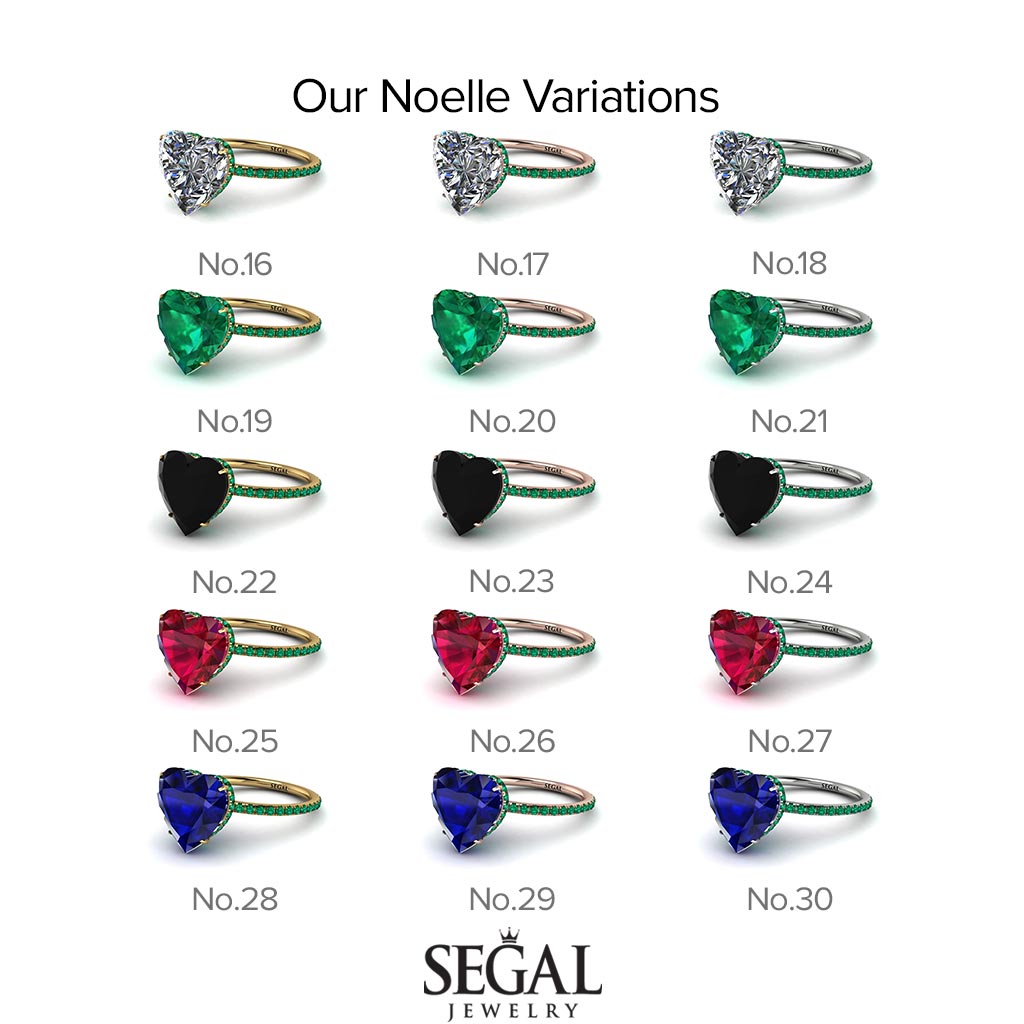 Heart Shape Ruby Ring - Noelle No. 11